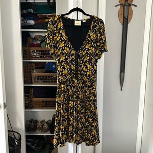 Maeve Anthropologie Floral Spring Dress - Size L - EUC